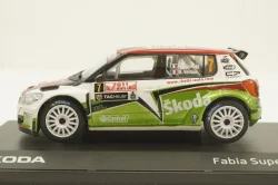 Skoda Fabia Super 2000, #7 N.Vouilloz/B.Veillas, 143XAB604TF, Abrex 1:43