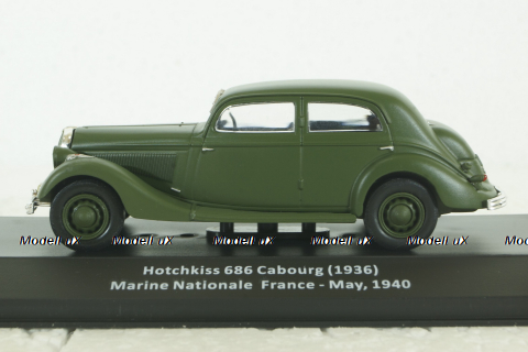 Hotchkiss 686 Cabourg, Marine Nationale, France, May 1940, CMC018,  Altaya 1:43