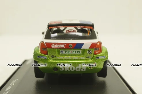 Skoda Fabia Super 2000, #7 N.Vouilloz/B.Veillas, 143XAB604TF, Abrex 1:43