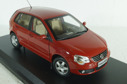 Volkswagen Polo IV 2005, Red, Paudi 1:18