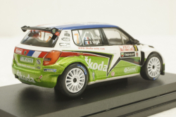 Skoda Fabia Super 2000, #7 N.Vouilloz/B.Veillas, 143XAB604TF, Abrex 1:43