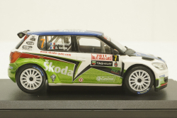 Skoda Fabia Super 2000, #7 N.Vouilloz/B.Veillas, 143XAB604TF, Abrex 1:43