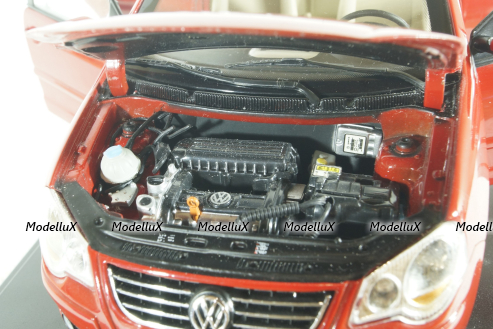 Volkswagen Polo IV 2005, Red, Paudi 1:18