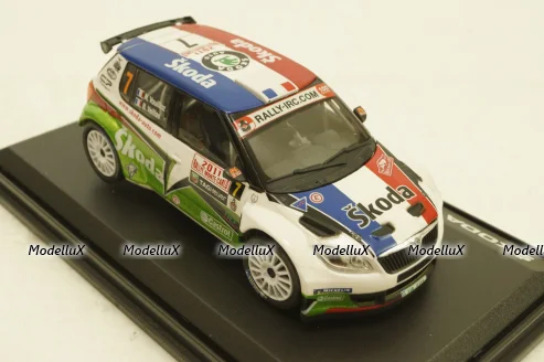 Skoda Fabia Super 2000, #7 N.Vouilloz/B.Veillas, 143XAB604TF, Abrex 1:43