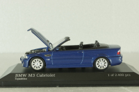 BMW M3 Cabriolet (E46) 2001, blue, 431020031, Minichamps 1:43