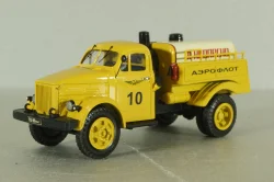 МЗ-51А Аэрофлот маслозаправщик на шасси Газ-52А Аэрофлот, желтый/белый, SL089, СарЛаб 1:43