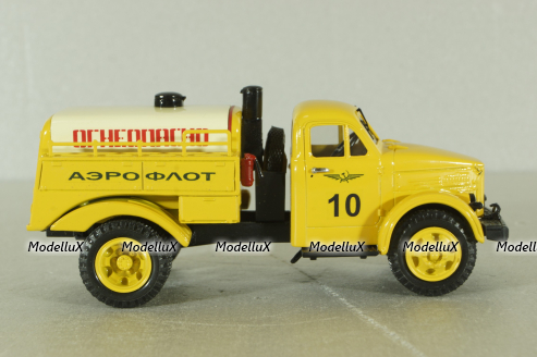 МЗ-51А Аэрофлот маслозаправщик на шасси Газ-52А Аэрофлот, желтый/белый, SL089, СарЛаб 1:43