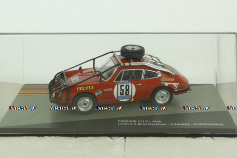 Porsche 911S #58 London-Sidney Marathon 1968, Porsche Racing Collection #18, PRC018, Altaya 1:43