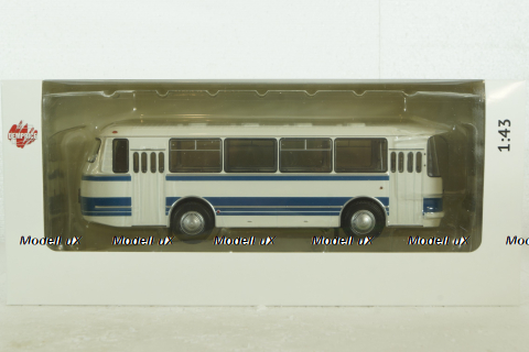 ЛАЗ-695Н (1981), белый/синий, DEMPRICE 1:43 