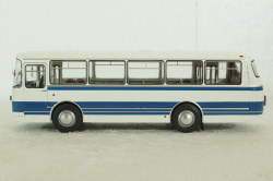 ЛАЗ-695Н (1981), белый/синий, DEMPRICE 1:43 