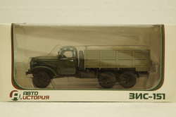 Зис-151, бортовой, зеленый, 100404, АвтоИстория 1:43