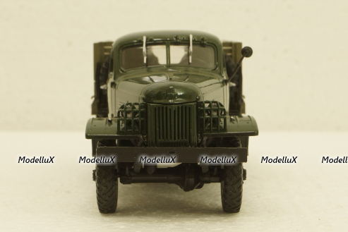 Зис-151, бортовой, зеленый, 100404, АвтоИстория 1:43