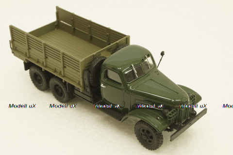 Зис-151, бортовой, зеленый, 100404, АвтоИстория 1:43
