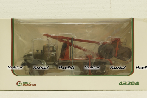 Урал-43204, хаки, лесовоз, АвтоИстория 1:43