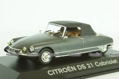 Citroen DS21 Cabriolet, grey, Norev 1:43