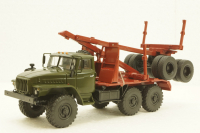 Урал-43204, хаки, лесовоз, АвтоИстория 1:43
