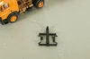 Mercedes SK 1748 tractor with semi trailer Berner 1988, orange, Herpa 1:87