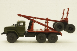 Урал-43204, хаки, лесовоз, АвтоИстория 1:43