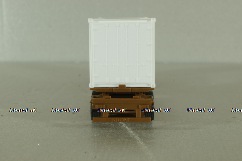 Mercedes SK 1748 tractor with semi trailer Berner 1988, orange, Herpa 1:87