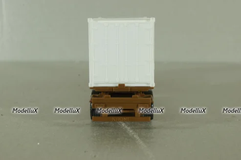 Mercedes SK 1748 tractor with semi trailer Berner 1988, orange, Herpa 1:87