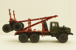 Урал-43204, хаки, лесовоз, АвтоИстория 1:43