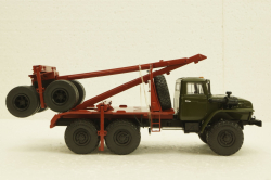 Урал-43204, хаки, лесовоз, АвтоИстория 1:43