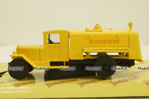 Зис-5В Б3-39М, Огнеопасно, желтая, Н920, Наш Автопром 1:43