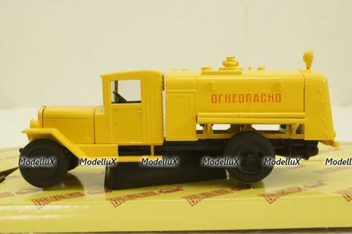 Зис-5В Б3-39М, Огнеопасно, желтая, Н920, Наш Автопром 1:43