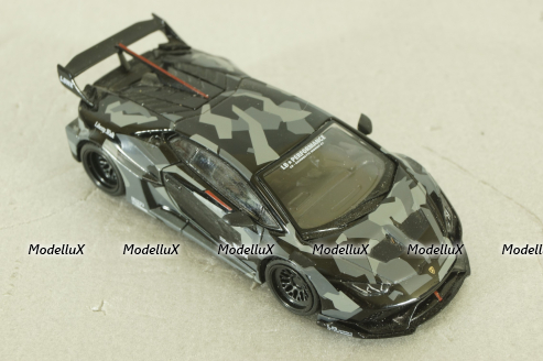 Lamborghini Huracan GT, LB Works, digital camouflage, Mini GT 1:64