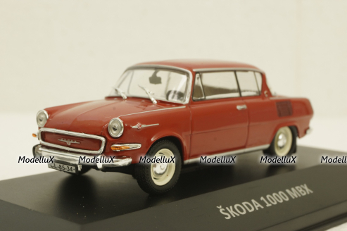 Skoda 1000 MBX, red, KALEIDOSKOP SKODA (DeAgostini) 1:43