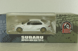 Subaru Impreza WRX Type R 3, 4-6 left hand drive, white, BM Creations 1:64