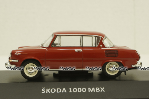 Skoda 1000 MBX, red, KALEIDOSKOP SKODA (DeAgostini) 1:43