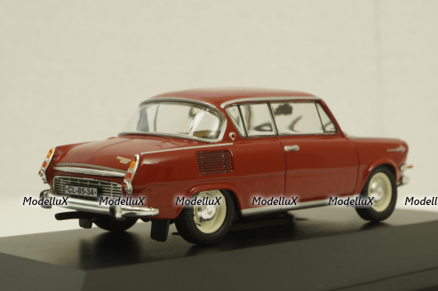 Skoda 1000 MBX, red, KALEIDOSKOP SKODA (DeAgostini) 1:43