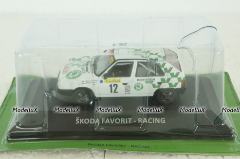 Skoda Favorit # 12 Rally Monte Carlo 1994, KS095, KALEIDOSKOP SKODA #95 DeAgostini 1:43