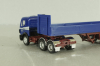 Mercedes SK 2435 tractor with semi trailer Anker, blue/yellow, Herpa 1:87