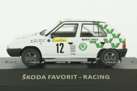 Skoda Favorit # 12 Rally Monte Carlo 1994, KS095, KALEIDOSKOP SKODA #95 DeAgostini 1:43