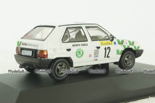 Skoda Favorit # 12 Rally Monte Carlo 1994, KS095, KALEIDOSKOP SKODA #95 DeAgostini 1:43