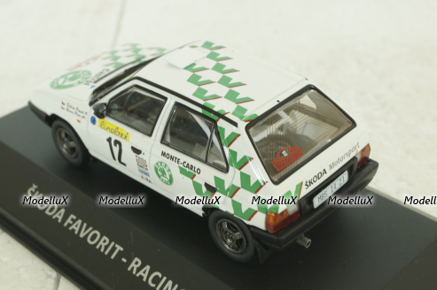 Skoda Favorit # 12 Rally Monte Carlo 1994, KS095, KALEIDOSKOP SKODA #95 DeAgostini 1:43