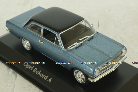 Opel Rekord A 1962 blue, 940041000, Maxichamps 1:43