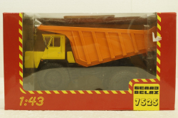 Белаз-7525 карьерный самосвал, желтый/оранжевый, Н011, Наш Автопром 1:43