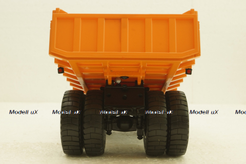Белаз-7525 карьерный самосвал, желтый/оранжевый, Н011, Наш Автопром 1:43