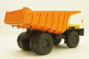 Белаз-7525 карьерный самосвал, желтый/оранжевый, Н011, Наш Автопром 1:43