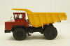 Белаз-540А карьерный самосвал, красный/желтый, Н002, Наш Автопром 1:43