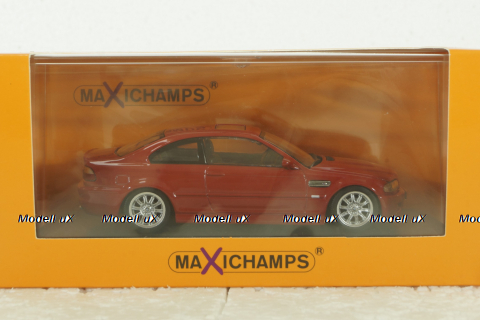 BMW M3 Coupe (E46) 2001 red, 940020020, BMW 3 Series, Maxichamps 1:43