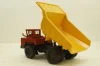 Белаз-540А карьерный самосвал, красный/желтый, Н002, Наш Автопром 1:43
