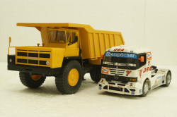 Белаз-7548 карьерный самосвал, синий, Н010, Наш Автопром 1:43