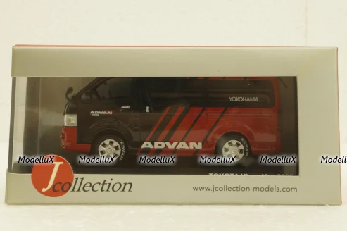 Toyota Hiace Van 2005, Yokohama Advan, red, JC087, J-Collection 1:43