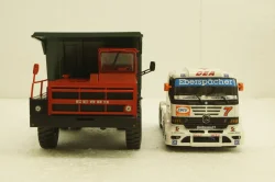 Белаз-7522 карьерный самосвал, красный/зеленый, Н003, Наш Автопром 1:43