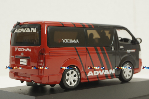 Toyota Hiace Van 2005, Yokohama Advan, red, JC087, J-Collection 1:43
