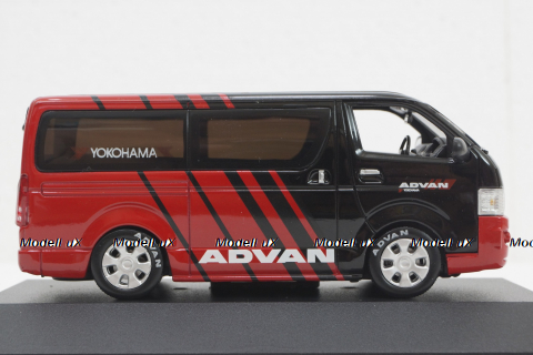 Toyota Hiace Van 2005, Yokohama Advan, red, JC087, J-Collection 1:43